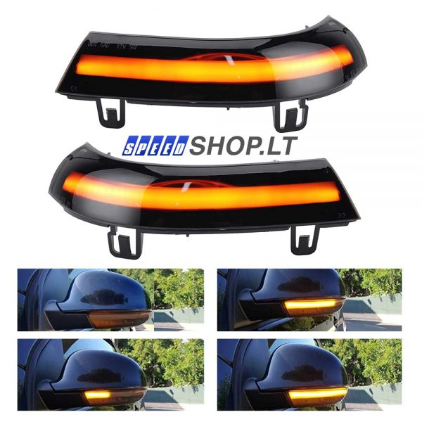 VW LED veidrodėlių posūkiai